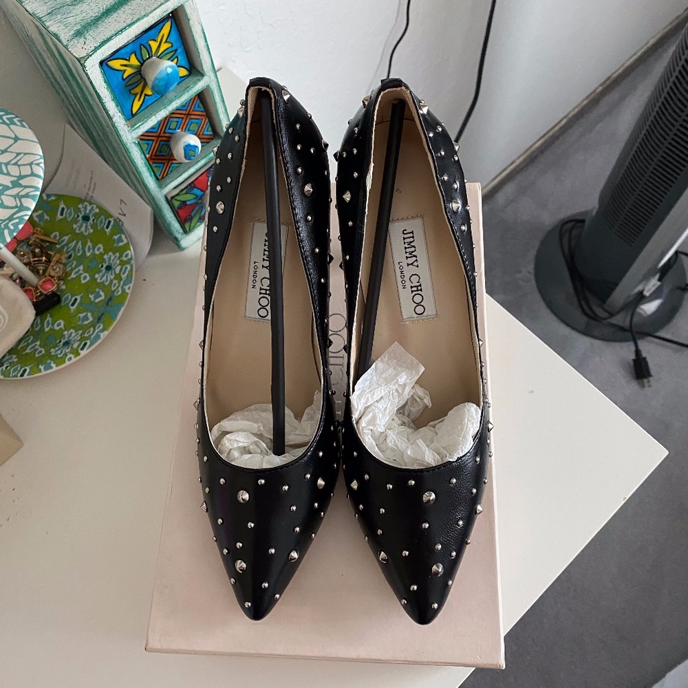 NWT - Jimmy Choo - Studded Pump - Picture 1 of 5